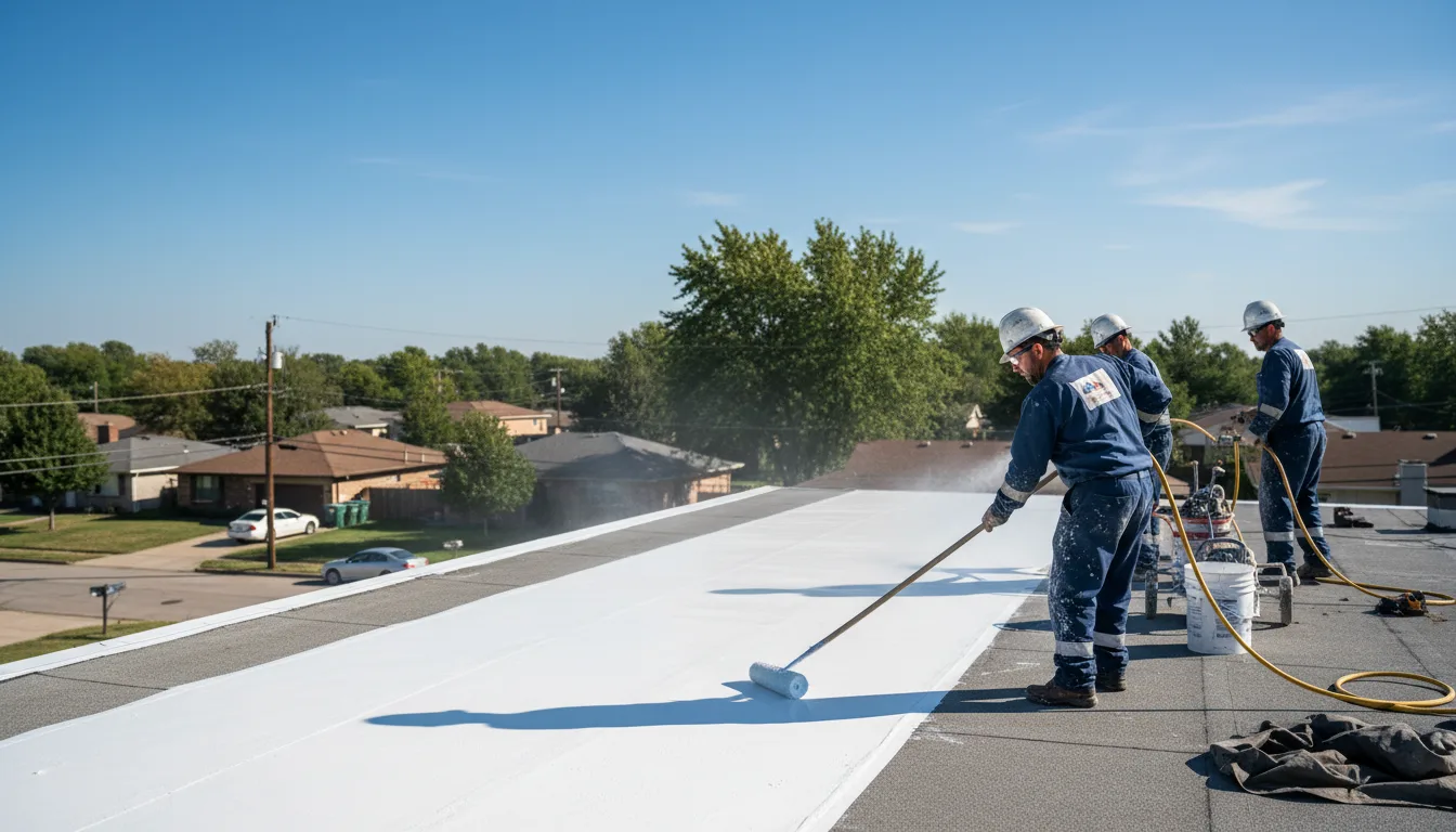 Commercial roof coating in Alexander, IL near me
